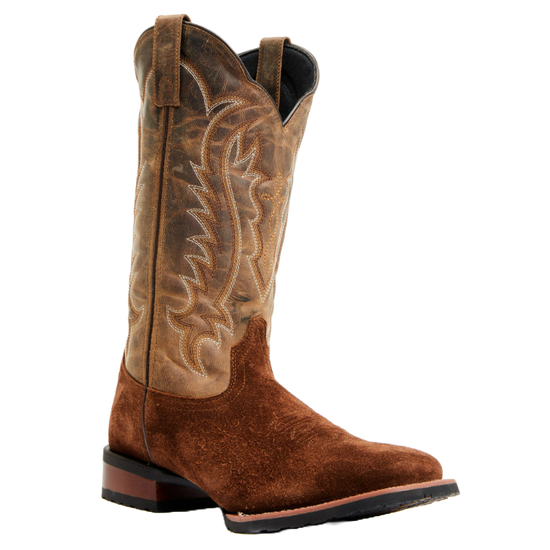 Laredo Men's Rigid Roughout Performance Broad Square Toe Western Boots 7729