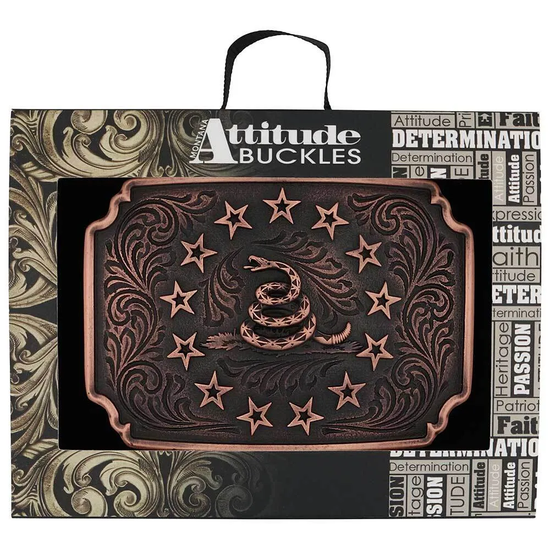 Montana Silversmiths The Founders Attitude Rose Gold Buckle A1009