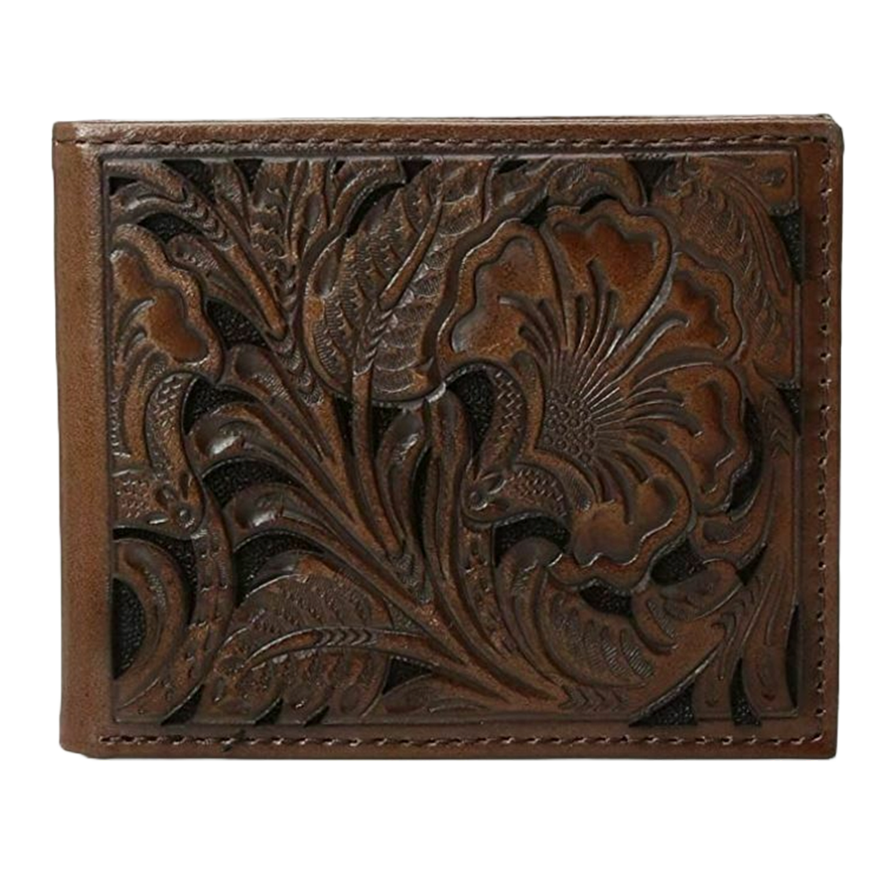 Ariat Premium Floral Embossed Bi Fold Wallet A3533002