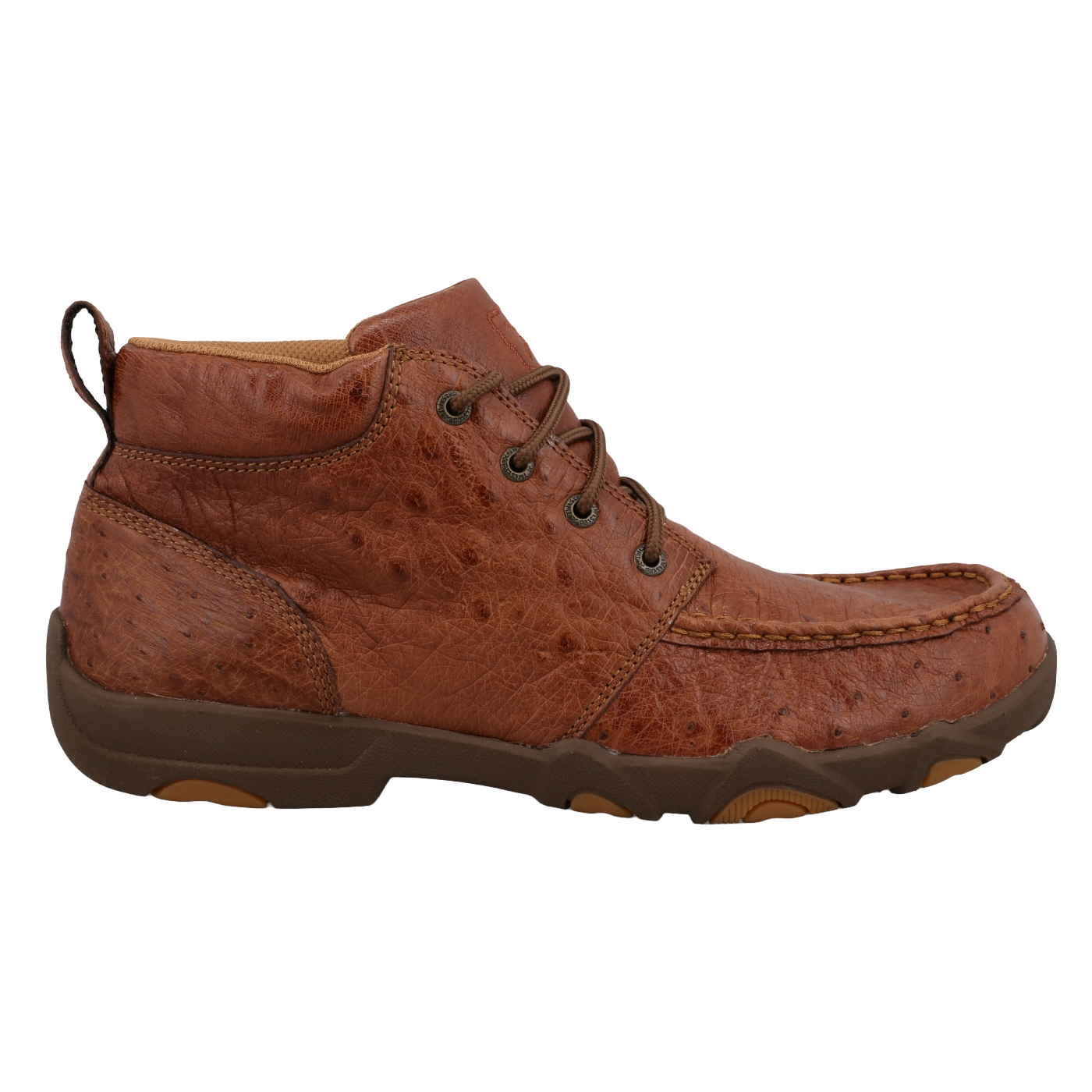 Twisted X Men's Chukka Ultralite X Driving Moc Chestnut Ostrich Boots MDMU006