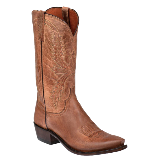 Lucchese Men's Crayton Mad Dog Snip Toe Tan Boots N1547.54