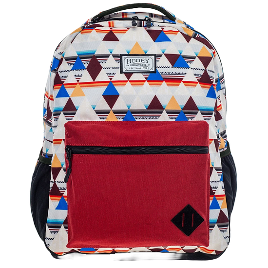 Hooey Recess Burgundy & Cream Aztec Backpack BP061CRBU