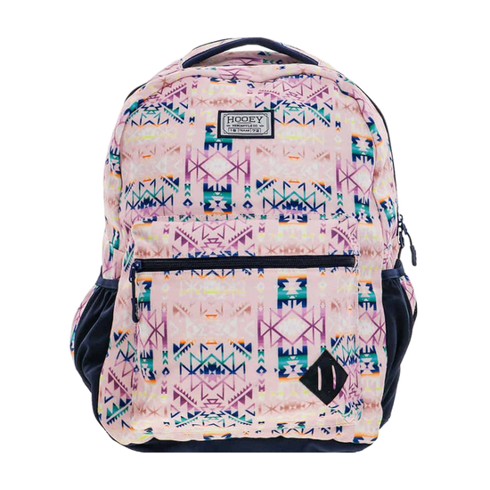 Hooey Recess Pink & Navy Aztec Backpack BP061PKNV