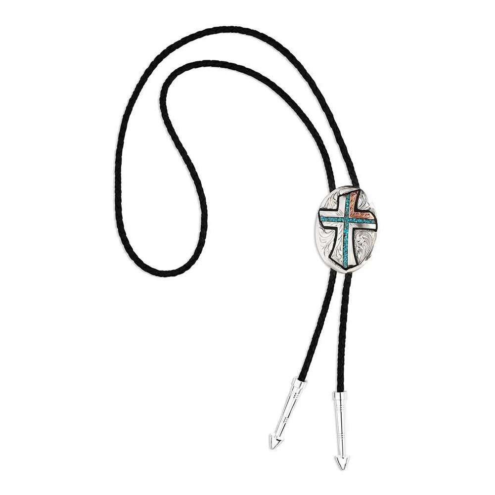 Montana Silversmiths Inner Light Turquoise Bolo Tie BT4779