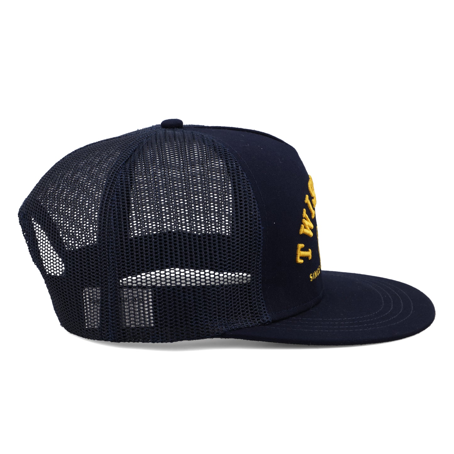 Twisted X Classic Navy & Yellow Snapback Trucker Hat CAP0013