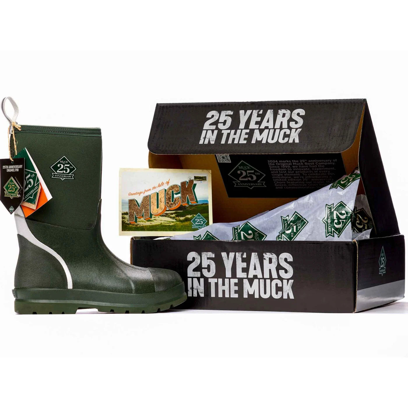 Muck Boot Men's 25th Anniversary Chore Classic Green Mid Boot CHM25Y32