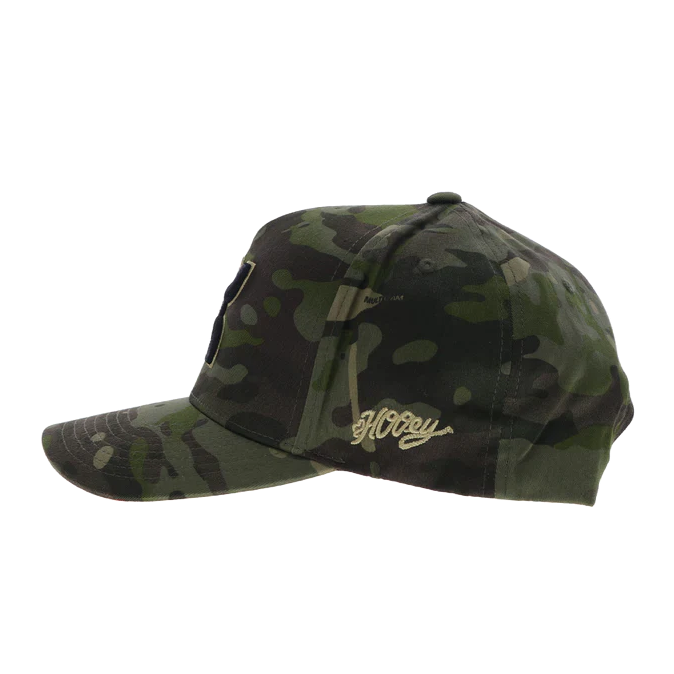 Hooey 'Chris Kyle' Hands Up Logo Camouflage Green Trucker Cap CK026