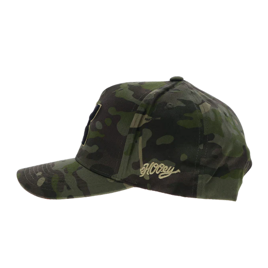 Hooey 'Chris Kyle' Hands Up Logo Camouflage Green Trucker Cap CK026