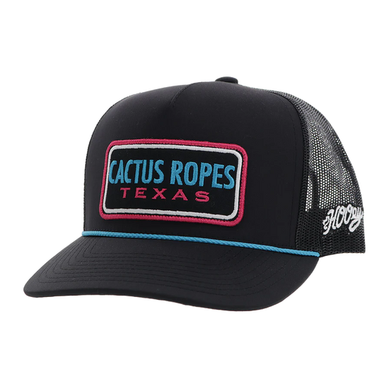 Hooey Cactus Ropes Graphic Black Trucker Cap CR103