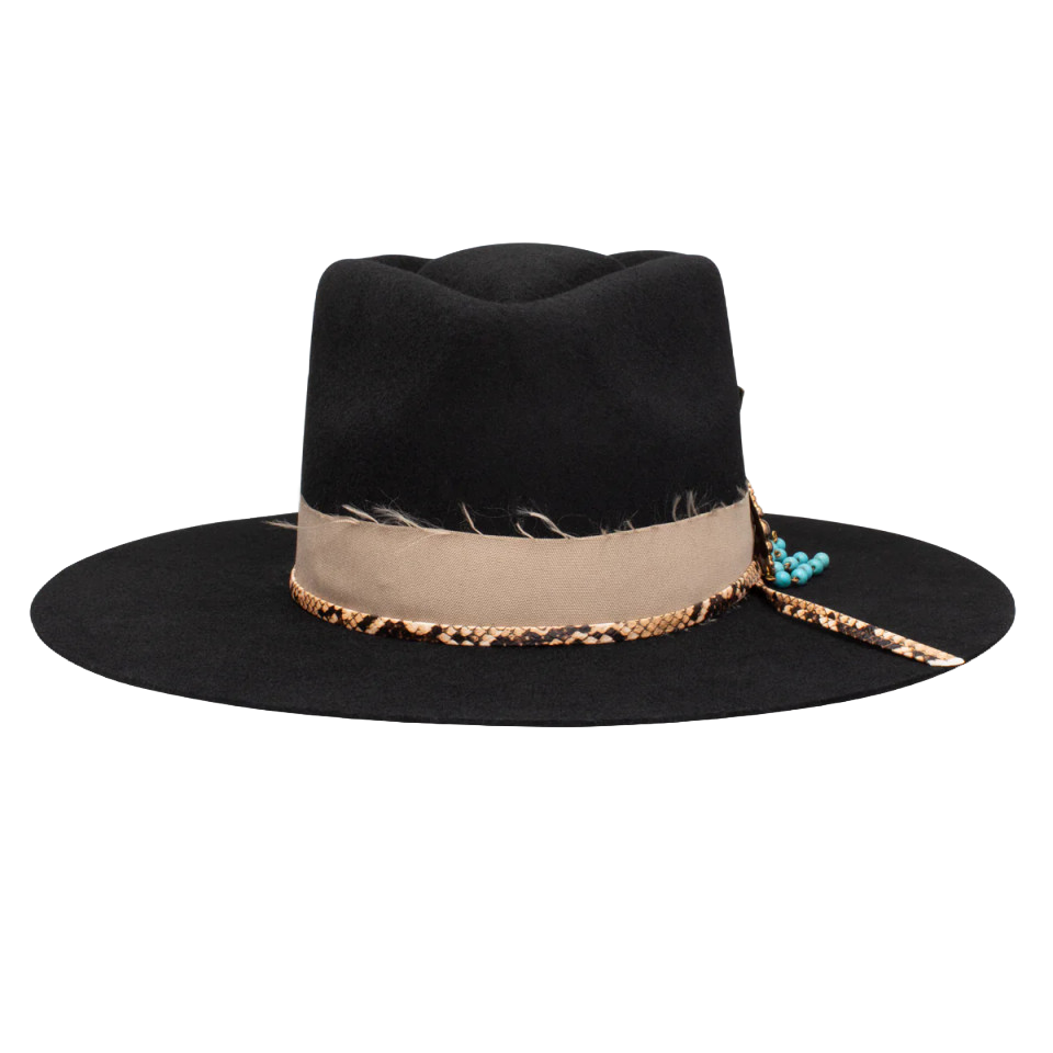 Charlie 1 Horse Ladies Lainey Wilson Lucky Me Black Hat CWLKYM-034007