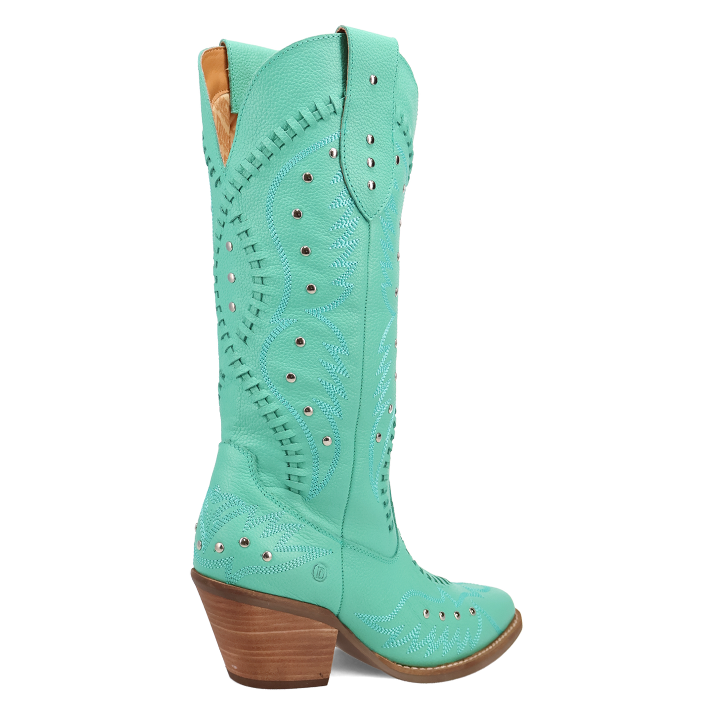 Dingo Ladies Pretty 'N Pink B-Lace Green Western Tall Boots DI2220-GN