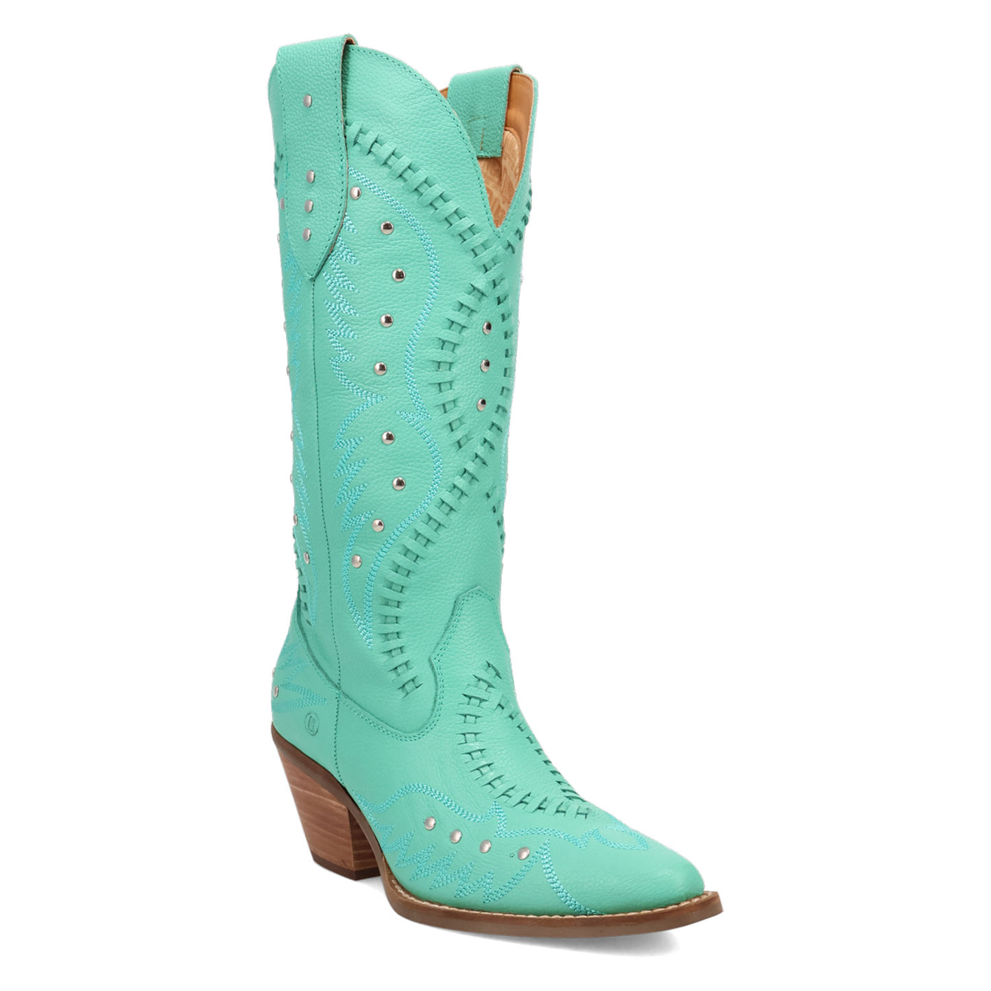 Dingo Ladies Pretty 'N Pink B-Lace Green Western Tall Boots DI2220-GN