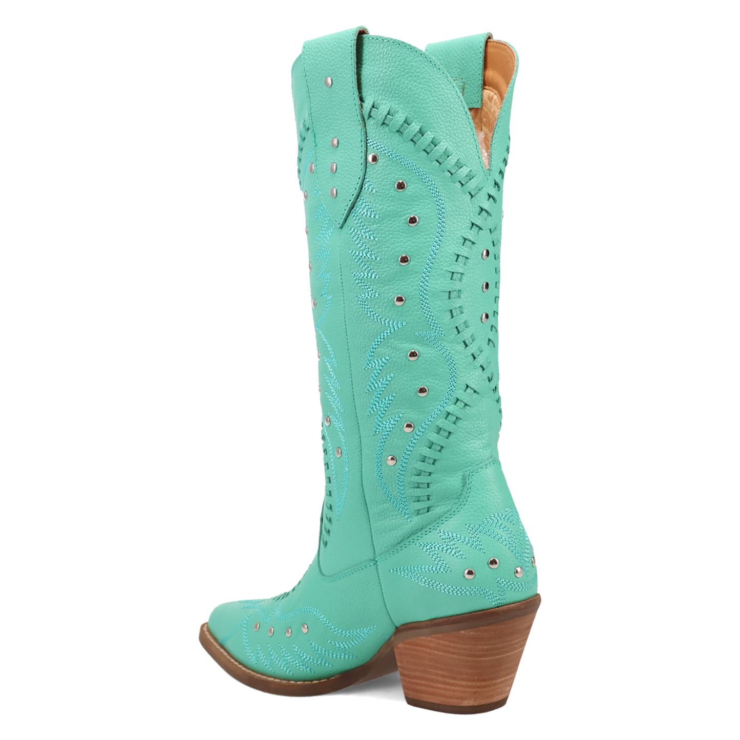 Dingo Ladies Pretty 'N Pink B-Lace Green Western Tall Boots DI2220-GN