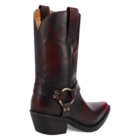 Dingo Ladies Ride A Way Wine Snip Toe Leather Boots DI2229-RD8