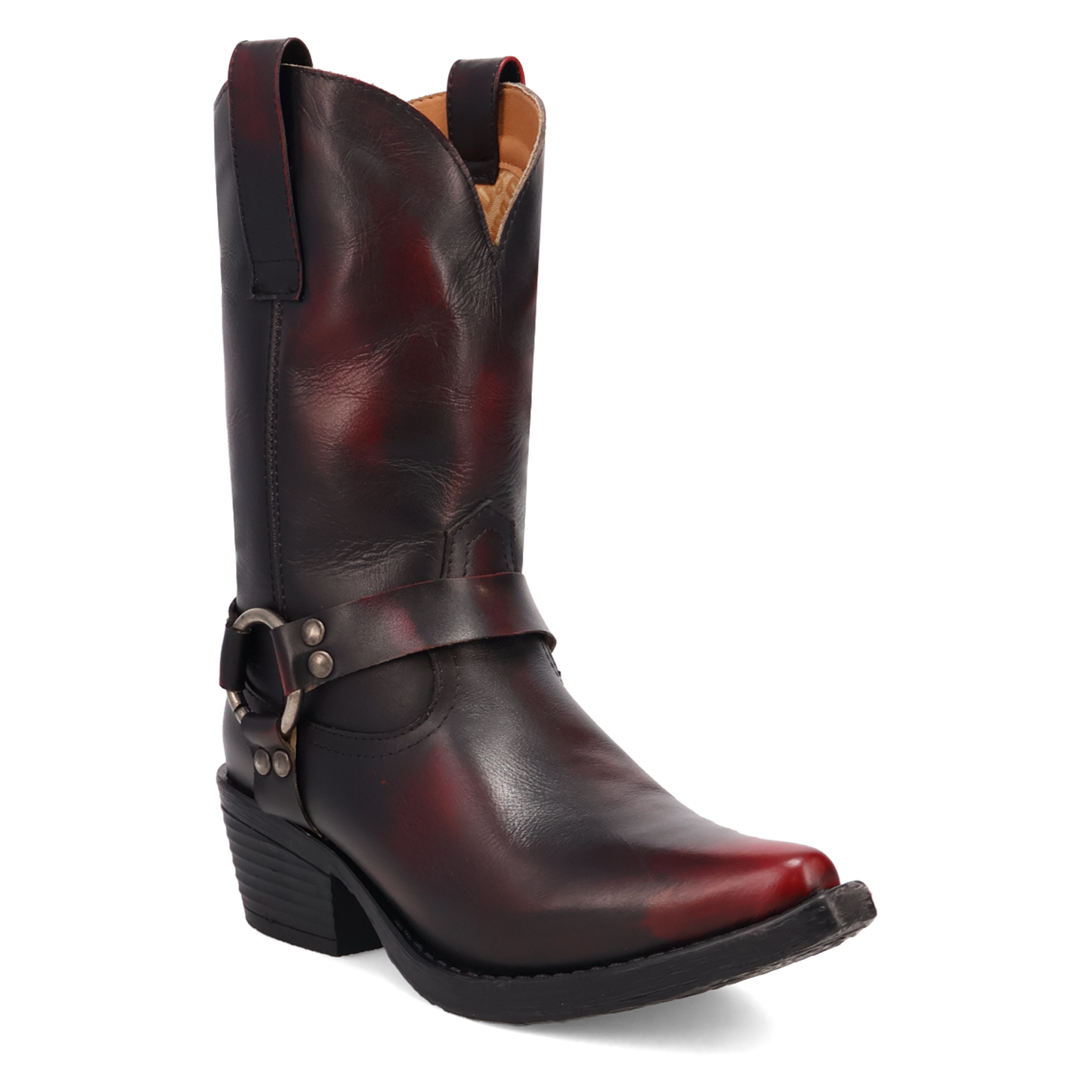 Dingo Ladies Ride A Way Wine Snip Toe Leather Boots DI2229-RD8