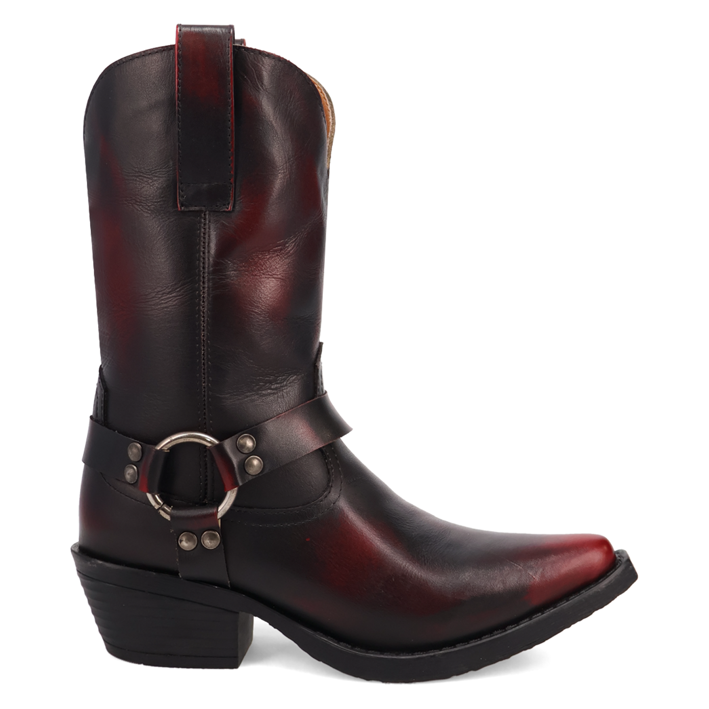 Dingo Ladies Ride A Way Wine Snip Toe Leather Boots DI2229-RD8