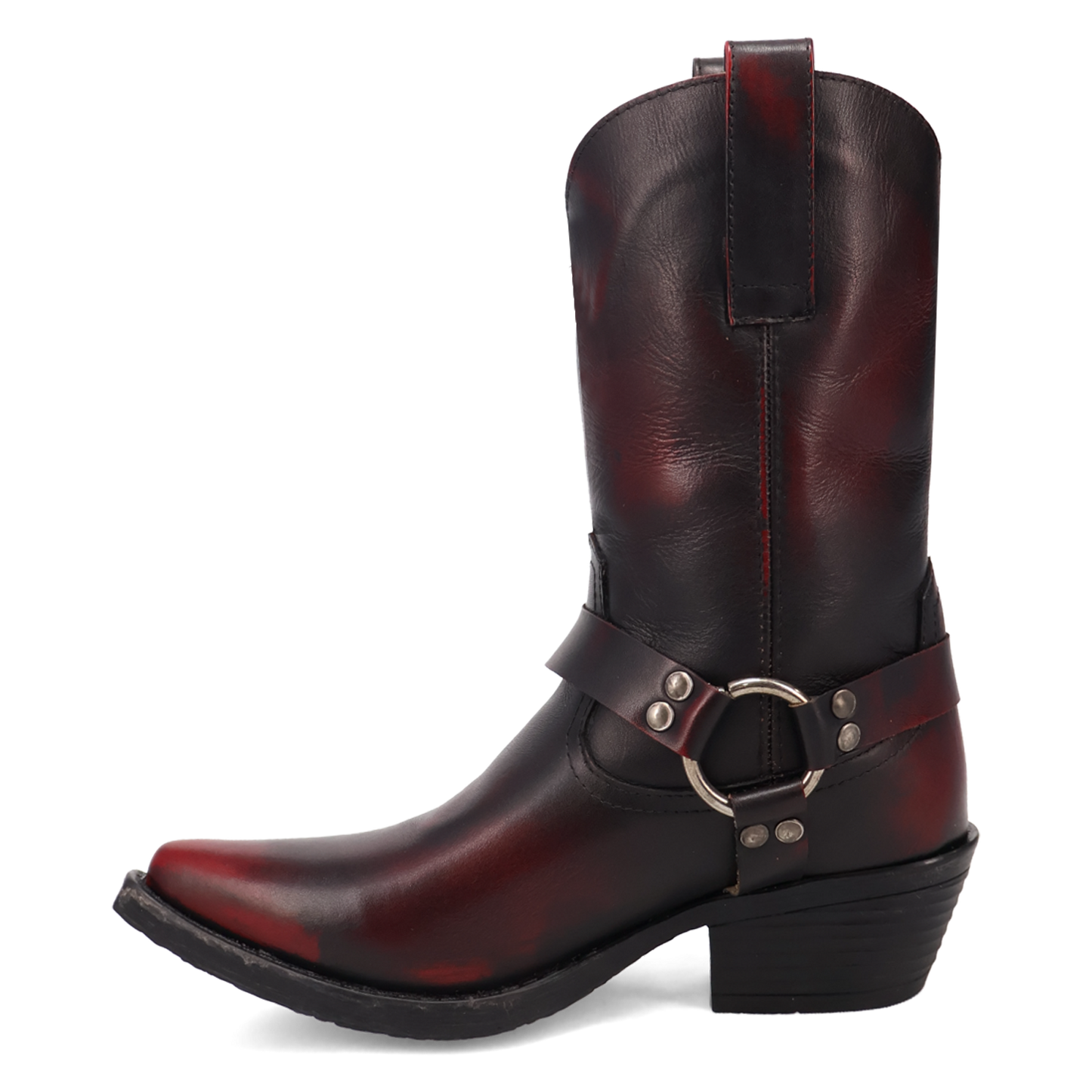 Dingo Ladies Ride A Way Wine Snip Toe Leather Boots DI2229-RD8