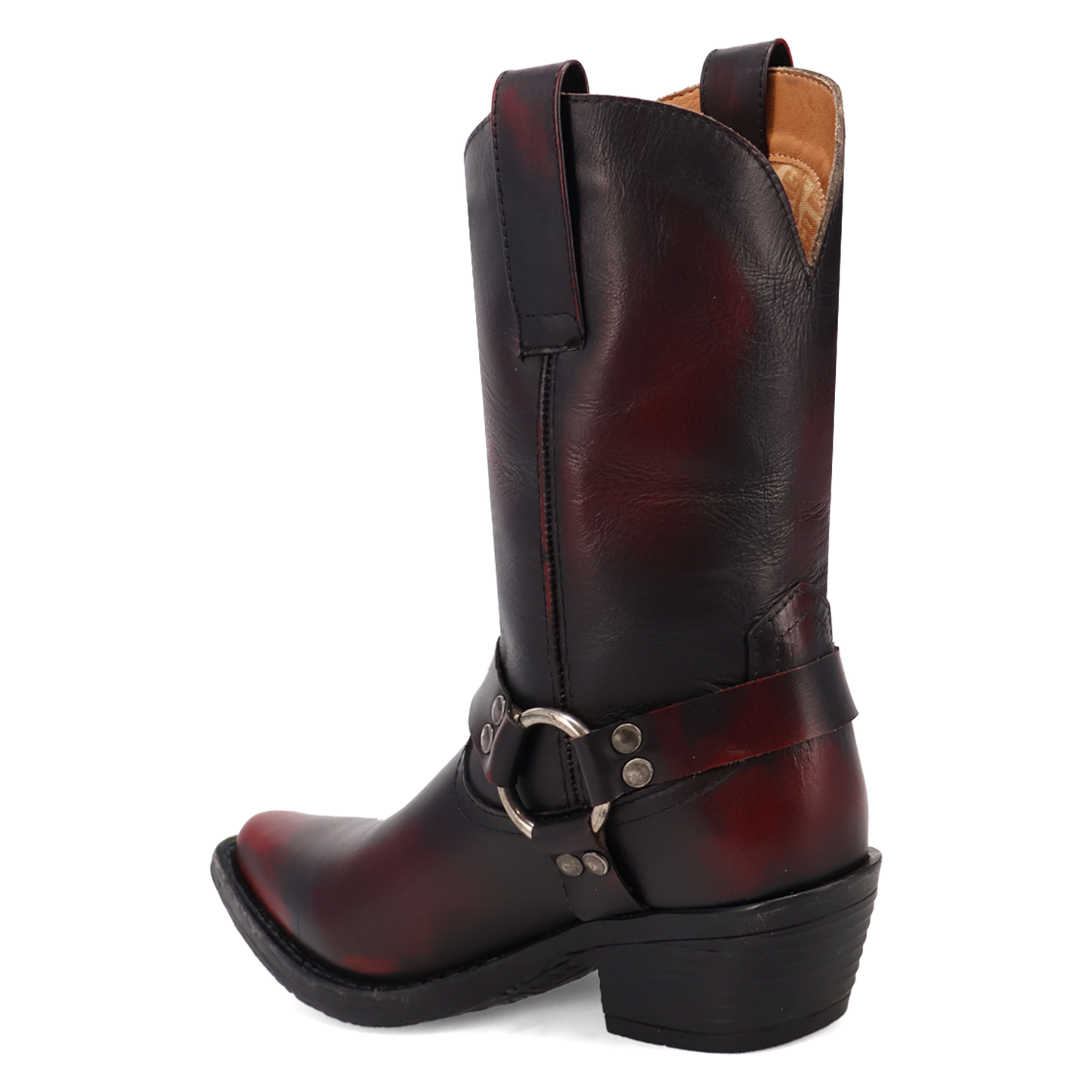 Dingo Ladies Ride A Way Wine Snip Toe Leather Boots DI2229-RD8