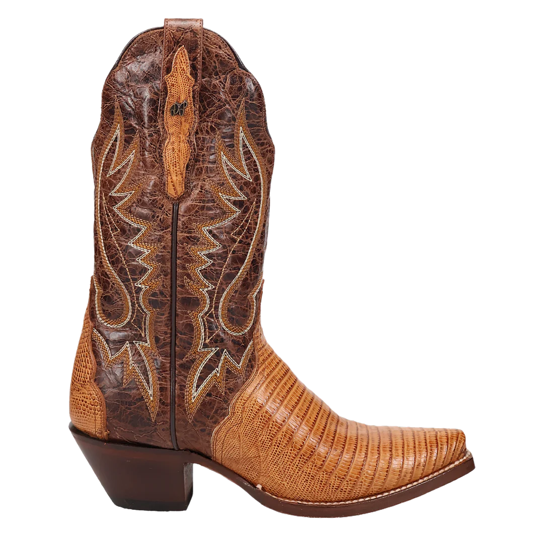 Dan Post Ladies Celine Lizard Tan & Brown Western Boot DP5103