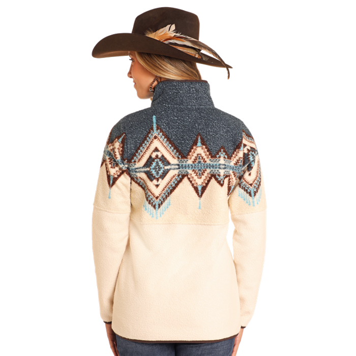 Powder River Outfitters Ladies Border Berber Caribbean Pullover DW91C04070