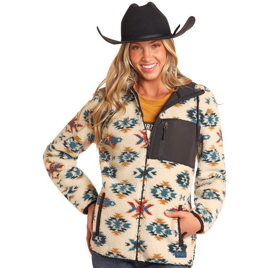 Powder River Outfitters Ladies Berber New Body Natural Jacket DW92C04102