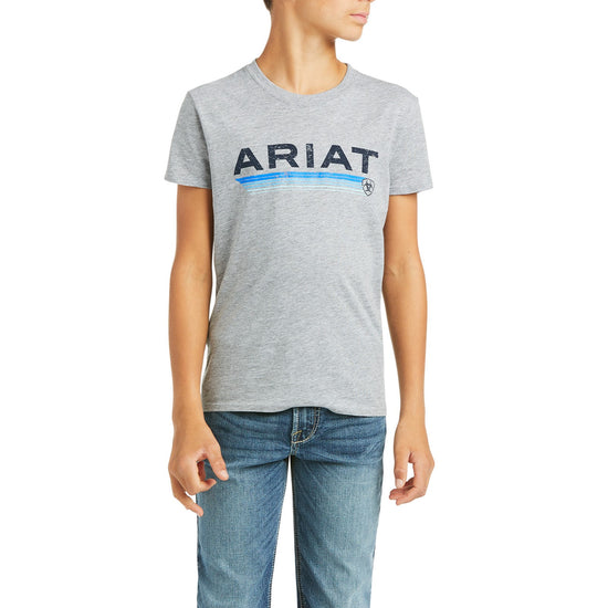 Ariat Children's Logo Short Sleeve Heather Grey T-Shirt 10037016