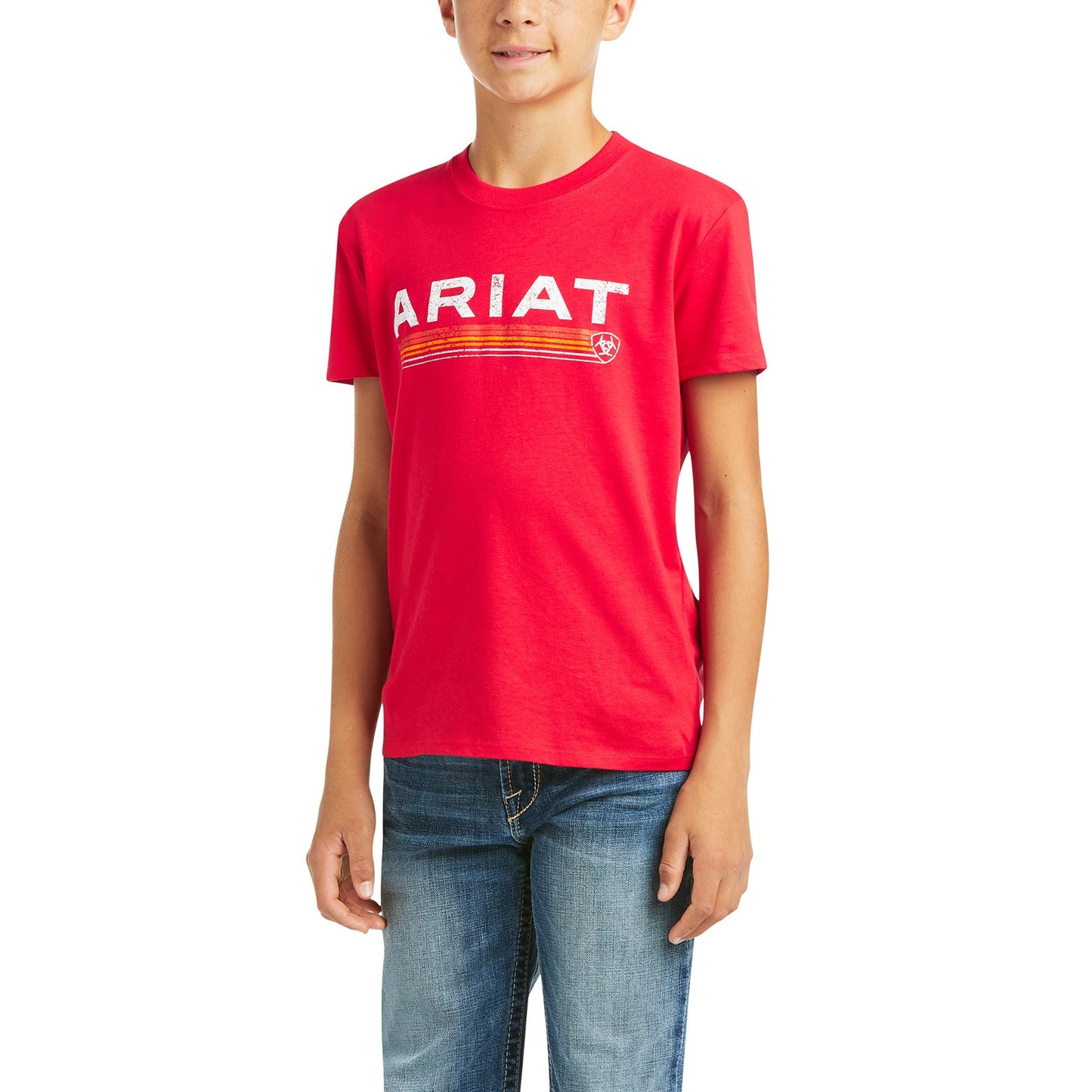 Ariat Children's Logo Short Sleeve Burgundy T-Shirt 10037017