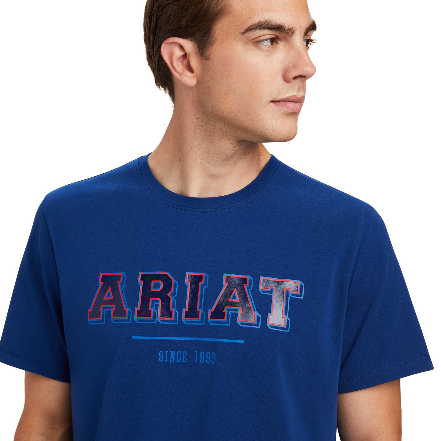 Ariat® Men's Varsity Estate Blue Short Sleeve T-shirt 10041352