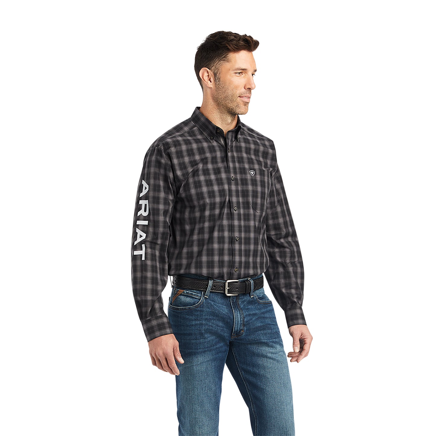 Ariat Men's Pro Series Team Cruz Chocolate Checkered Classic Fit Shirt 10042360