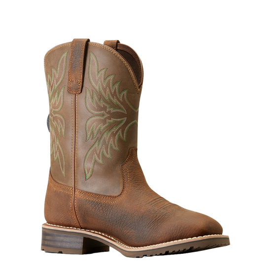 Ariat Men's Hybrid Rancher BOA Waterproof Acorn Brown Cowboy Boot 10046933