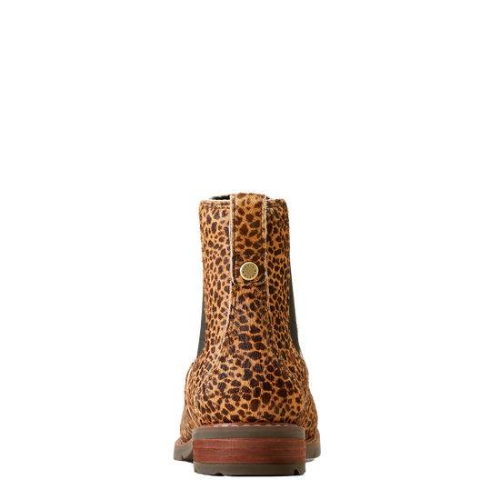 Ariat Ladies Wexford Chelsea Cheetah Hair On Boots 10046976