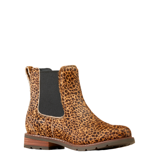 Ariat Ladies Wexford Chelsea Cheetah Hair On Boots 10046976