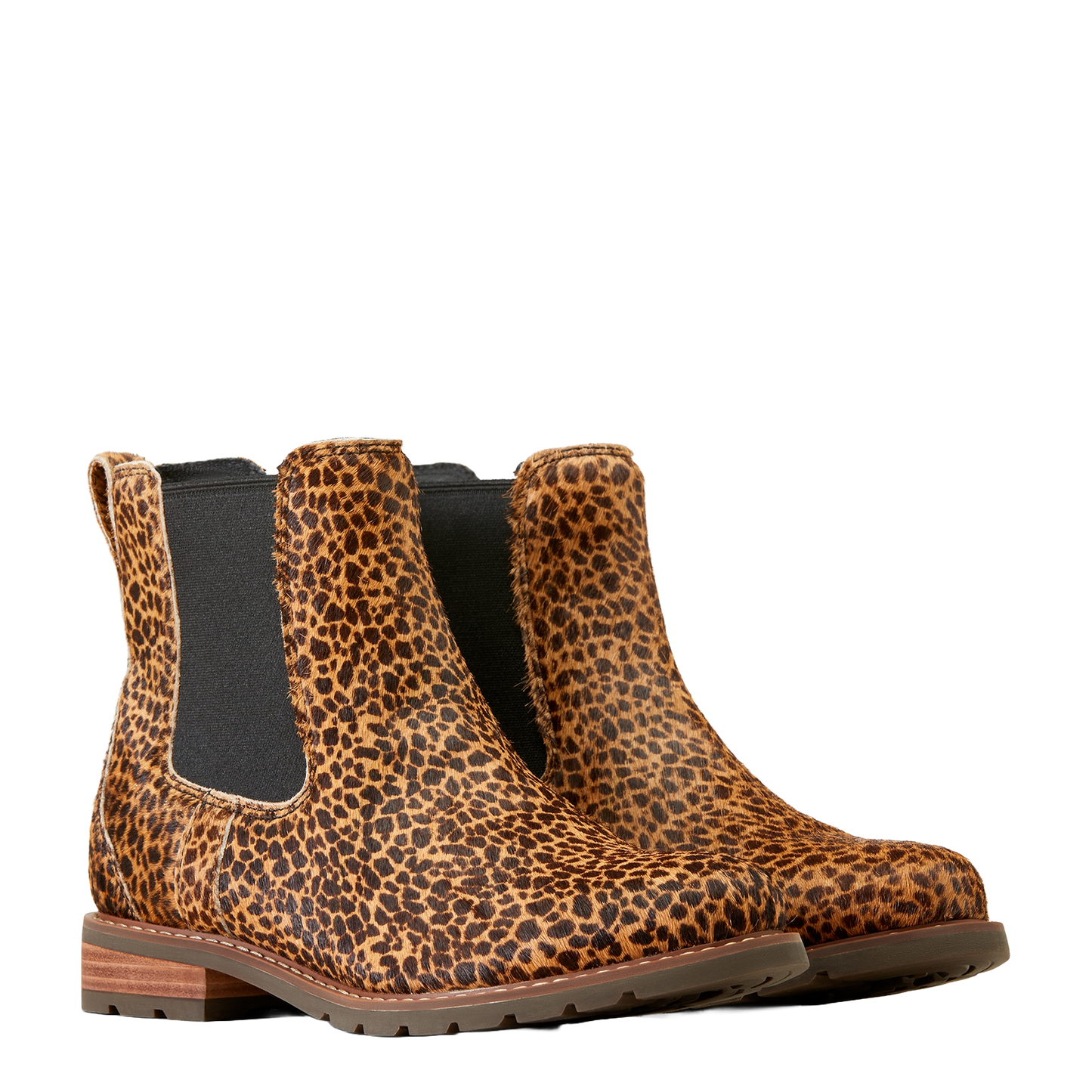 Ariat Ladies Wexford Chelsea Cheetah Hair On Boots 10046976