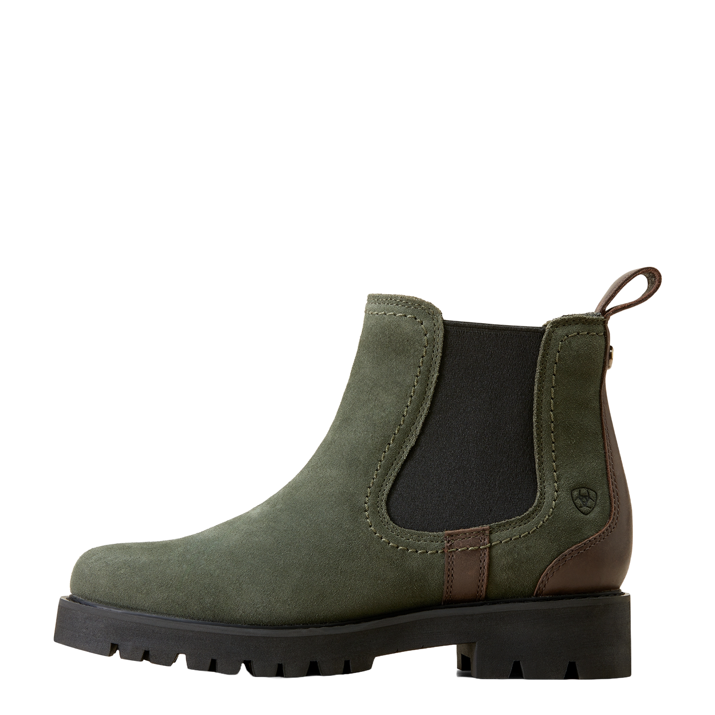 Ariat Ladies Wexford Lug Waterproof Forest Night Green Chelsea Boot 10047030