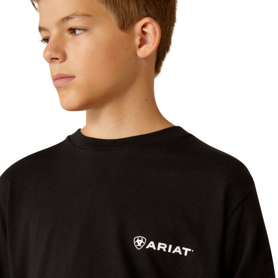 Ariat Youth Boy's Loft Camo Shield Black T-Shirt 10052040