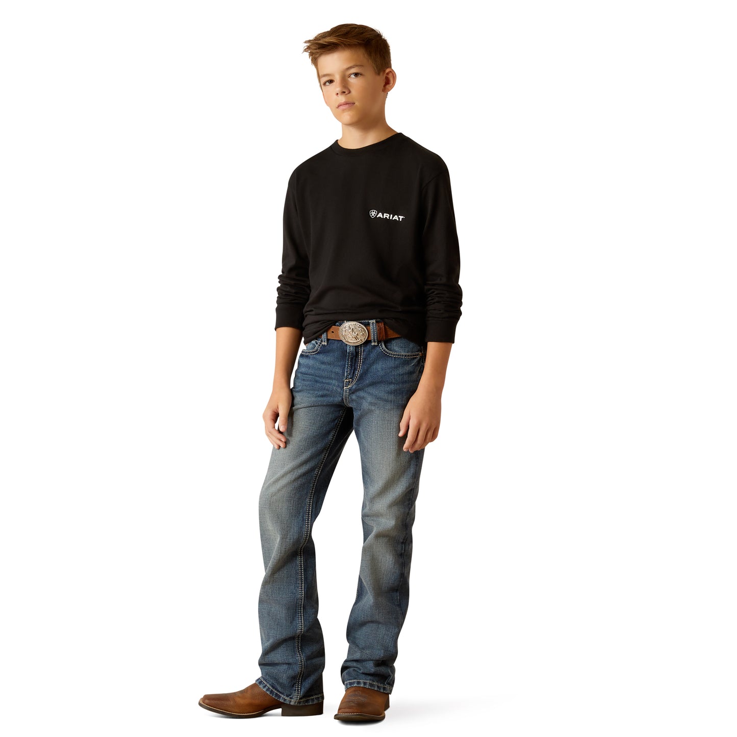 Ariat Youth Boy's Loft Camo Shield Black T-Shirt 10052040