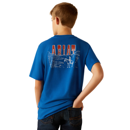 Ariat Youth Boy's Horizon Oasis Royal Blue T-Shirt 10052581