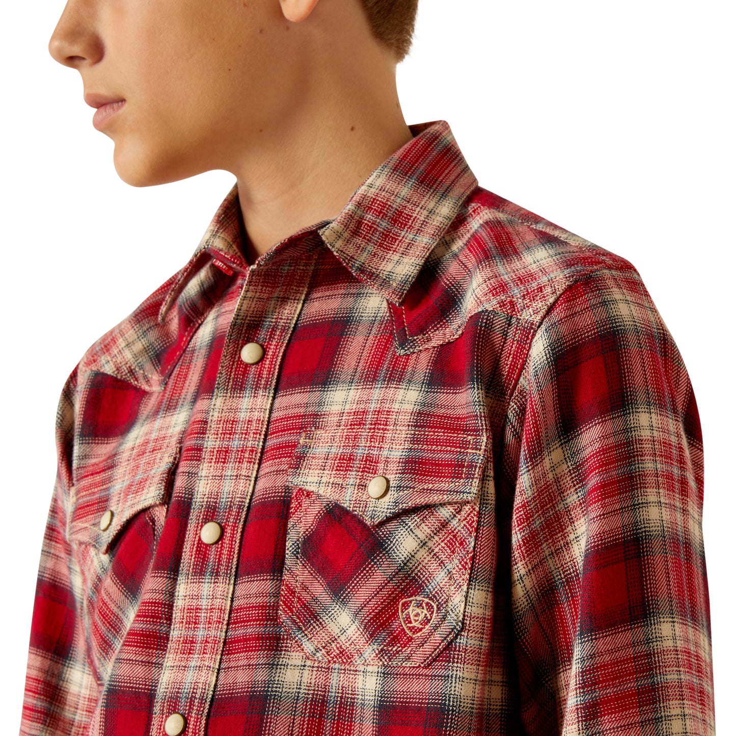 Ariat Youth Boy's Herschel Chili Pepper Retro Fit Shirt 10052635