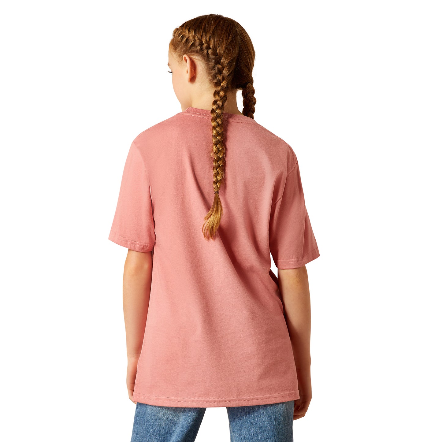 Ariat Youth Girl's Mini Cow Squad Dusty Rose Pink T-Shirt 10052539