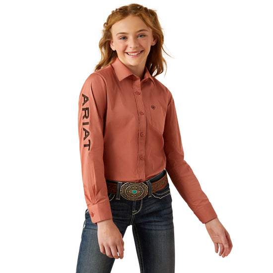 Ariat Youth Girl's Team Kirby Button Down Shirt 10053944