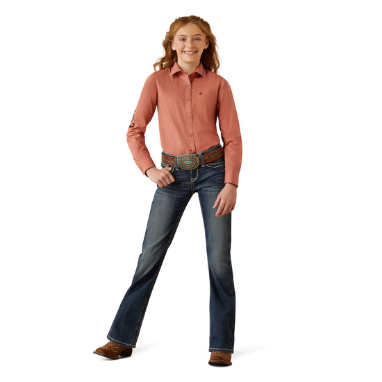 Ariat Youth Girl's Team Kirby Button Down Shirt 10053944