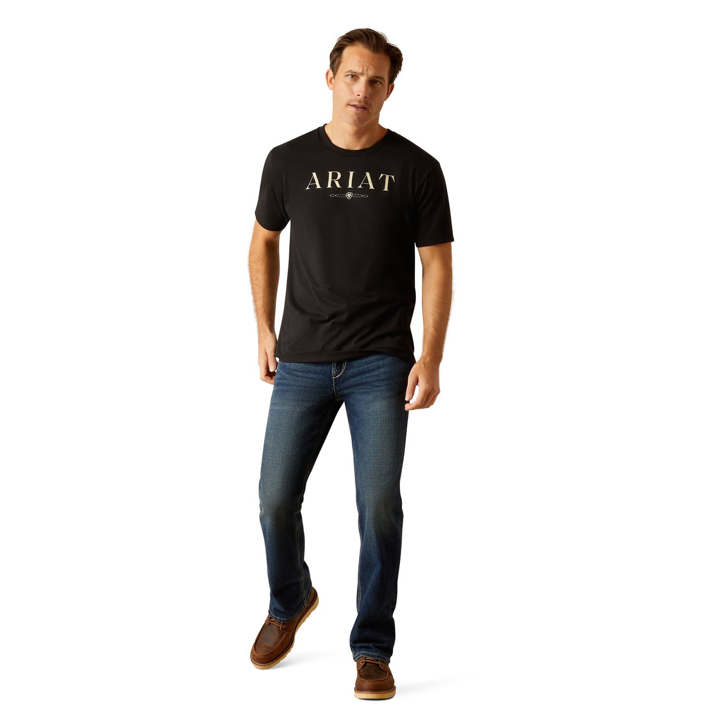 Ariat Men's Logo Graphic Black & White T-Shirt 10052011