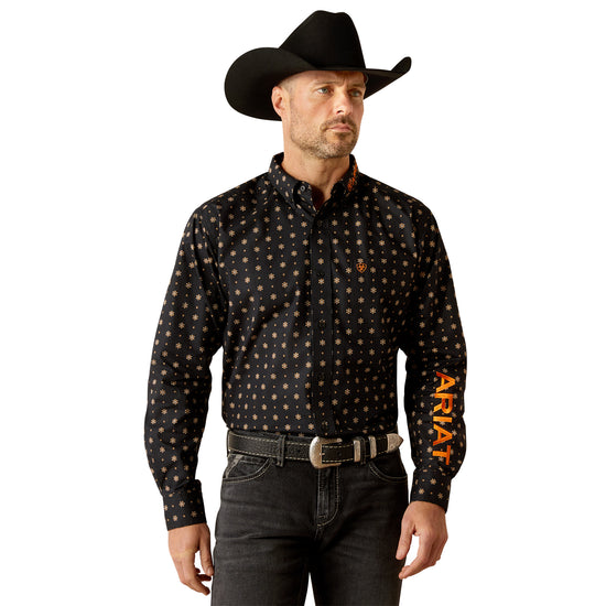 Ariat Men's Team Kelvin Black & Dark Grey Classic Fit Shirt 10051988