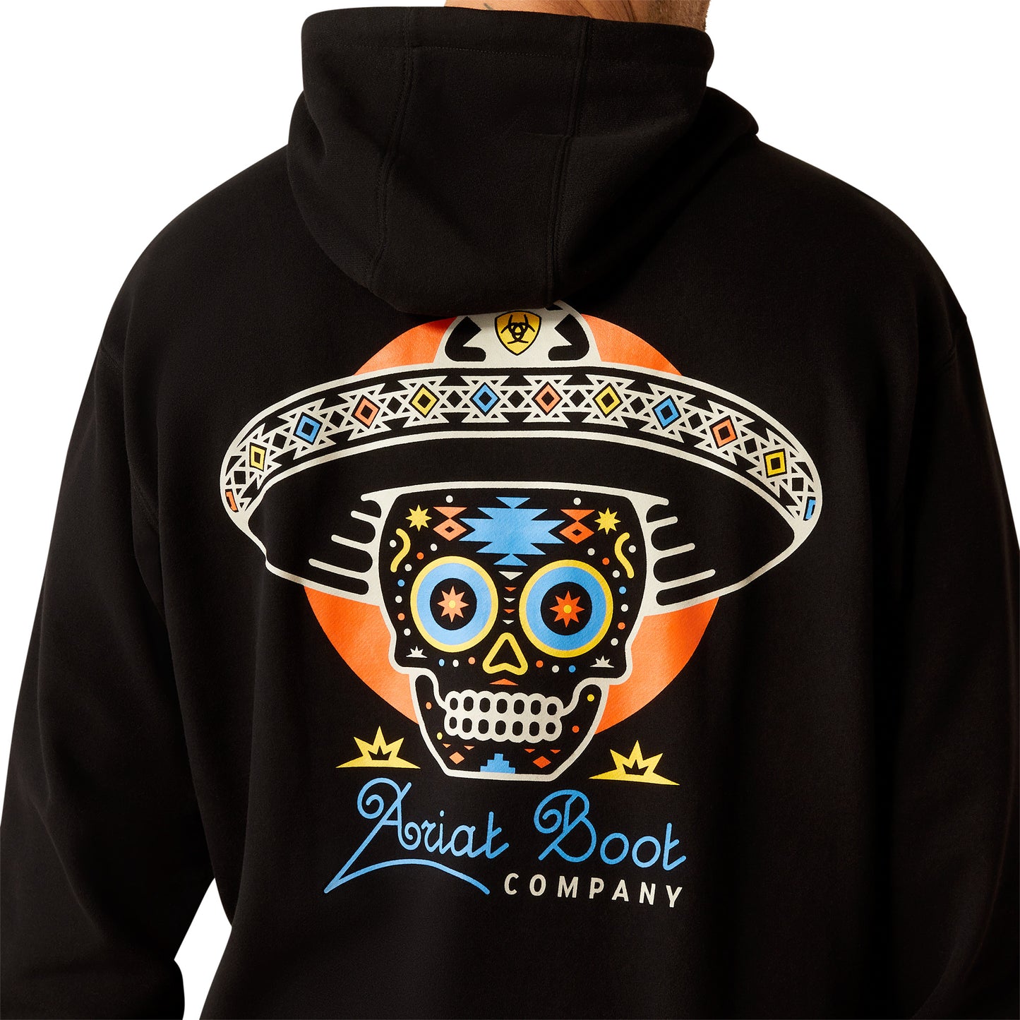 Ariat Mens Sugar Skull Black Hoodie 10052006