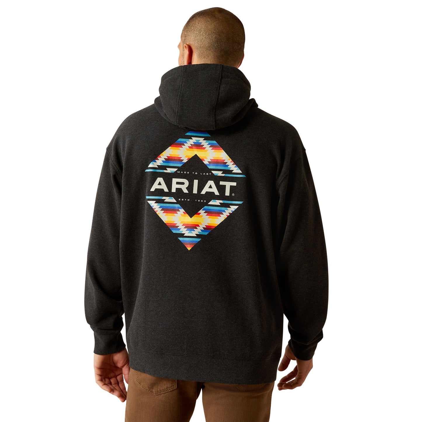 Ariat Men's Diamond Canyon Black Heather Hoodie 10052007