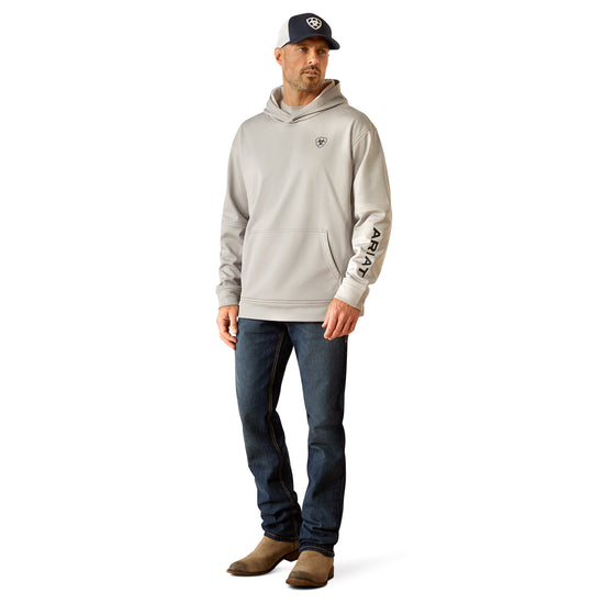 Ariat Mens Tex Fleece 2.0 Camo Pocket Grey Hoodie 10052021