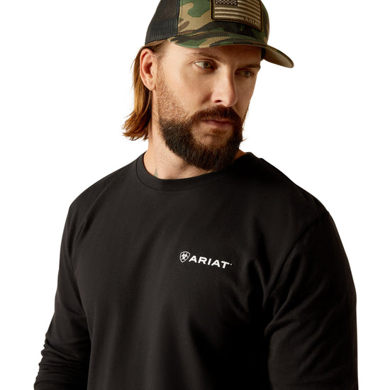 Ariat Men's Lotf Camo Shield Black T-Shirt 10052035