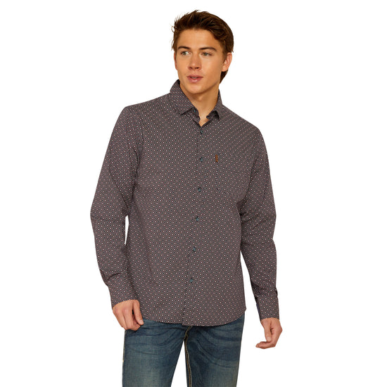 Ariat Men's Mattie Parisian Night Modern Fit Button Down Shirt 10052314