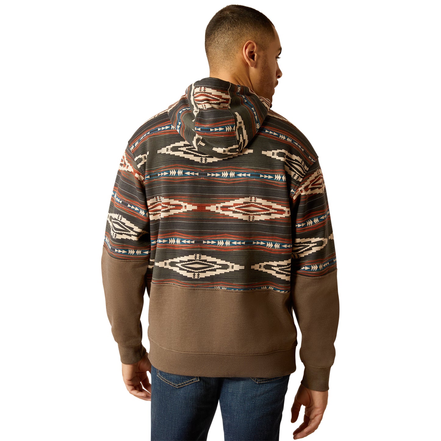 Ariat Men's Color Block Brindle Hoodie 10052452