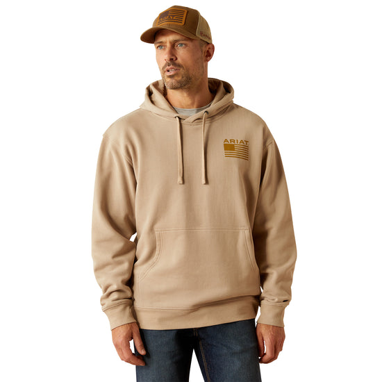 Ariat Men's Camo Hex Beige Hoodie 10052460